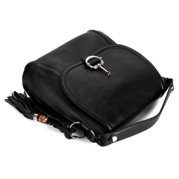 1:1 Gucci 240236 Techno Horsebit Large Shoulder Bags-Black